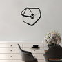Wallity Amorphous Reloj de Pared Decorativo de Metal Negro